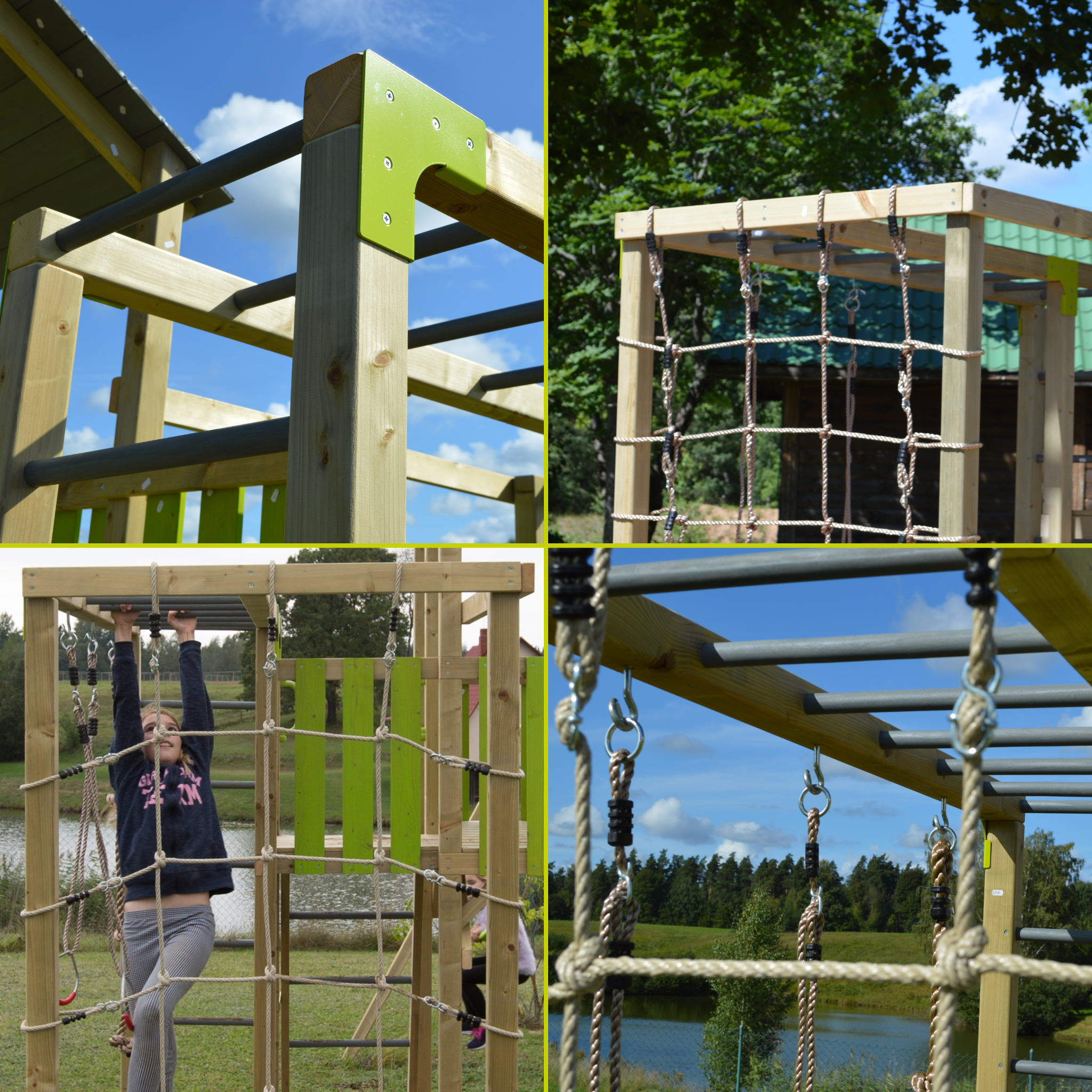 C2 Classic Playground with Slide and Gym Module