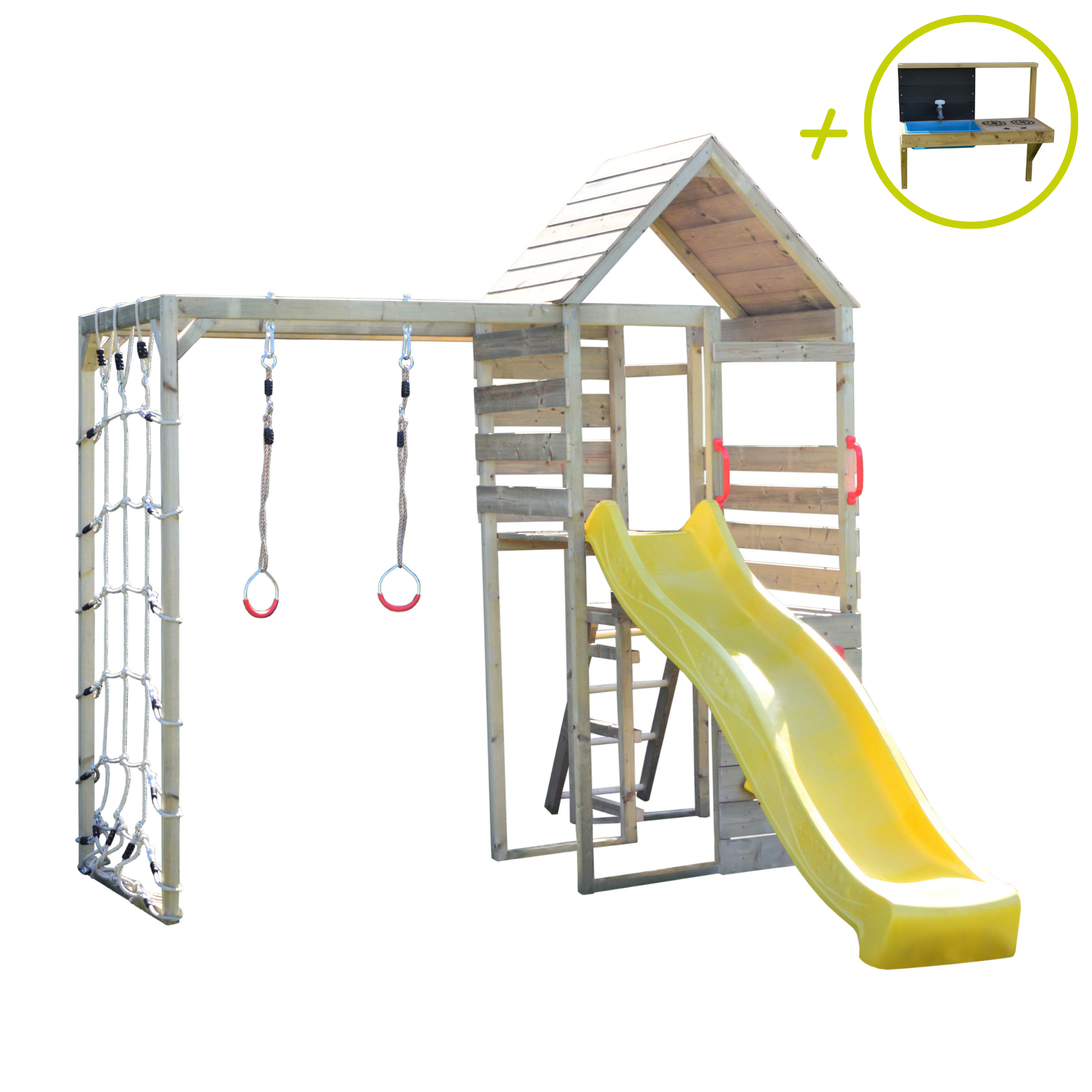 M40-K Climb Tower Set with Gym & Kitchen Attachment
