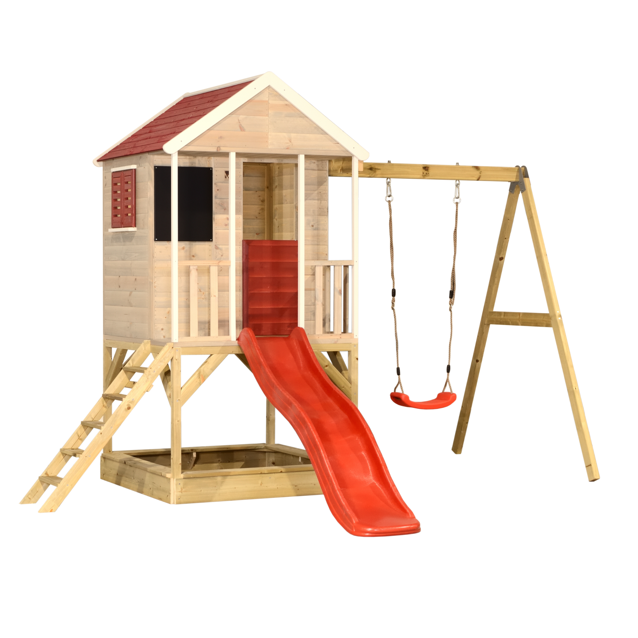 M9R Summer Adventure House with Platform, Slide and Single Swing