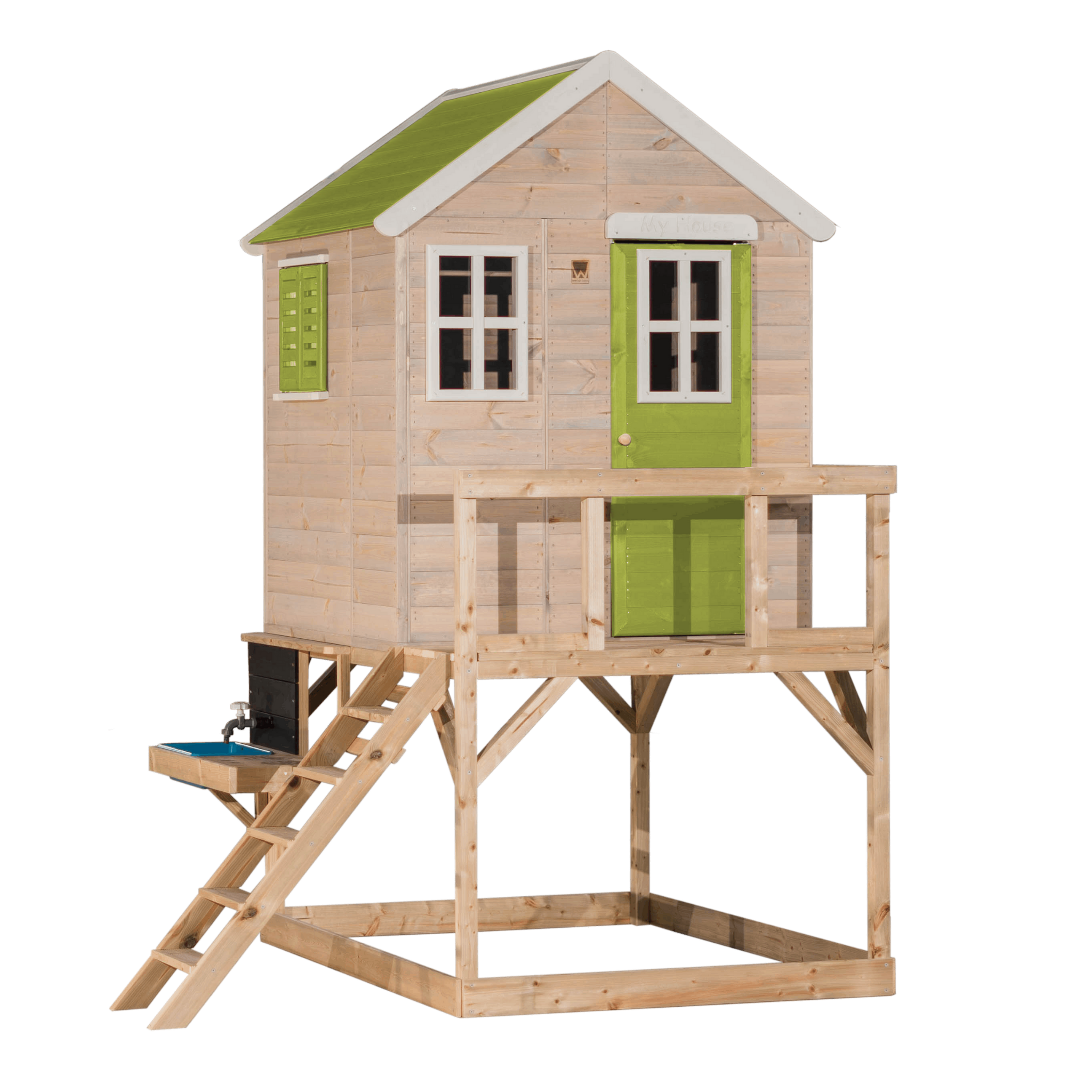 Wendi Toys M21L-K My Lodge with Platform + Kitchen Attachment