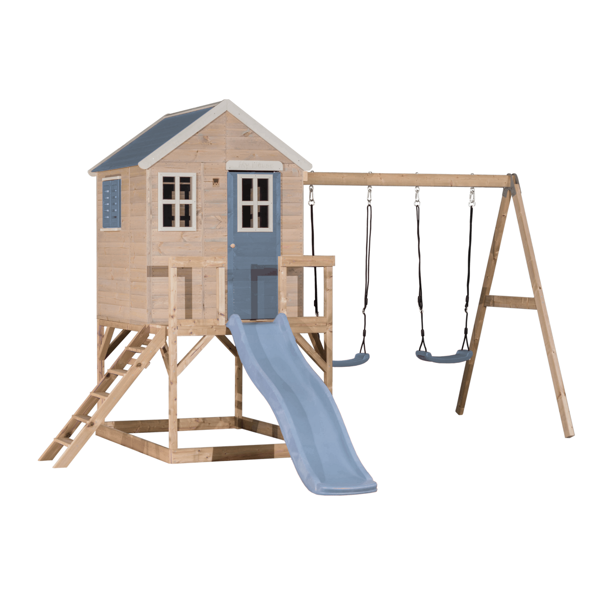 Wendi Toys M28 My Lodge with Platform, Slide and Double Swing