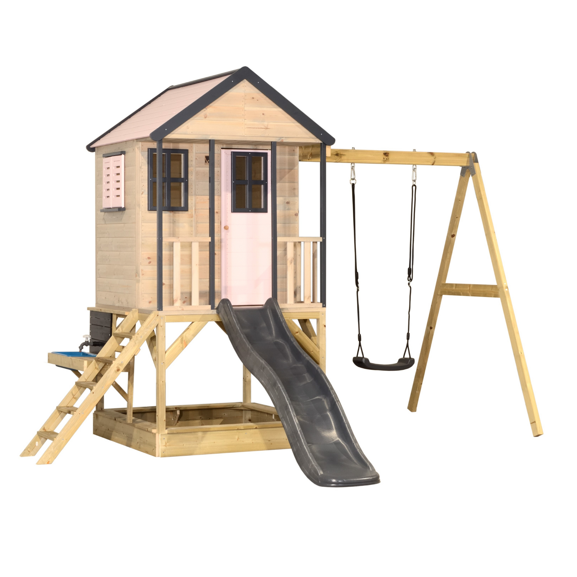 Wendi Toys M50-K Adventure Cottage House with Platform, Slide and
