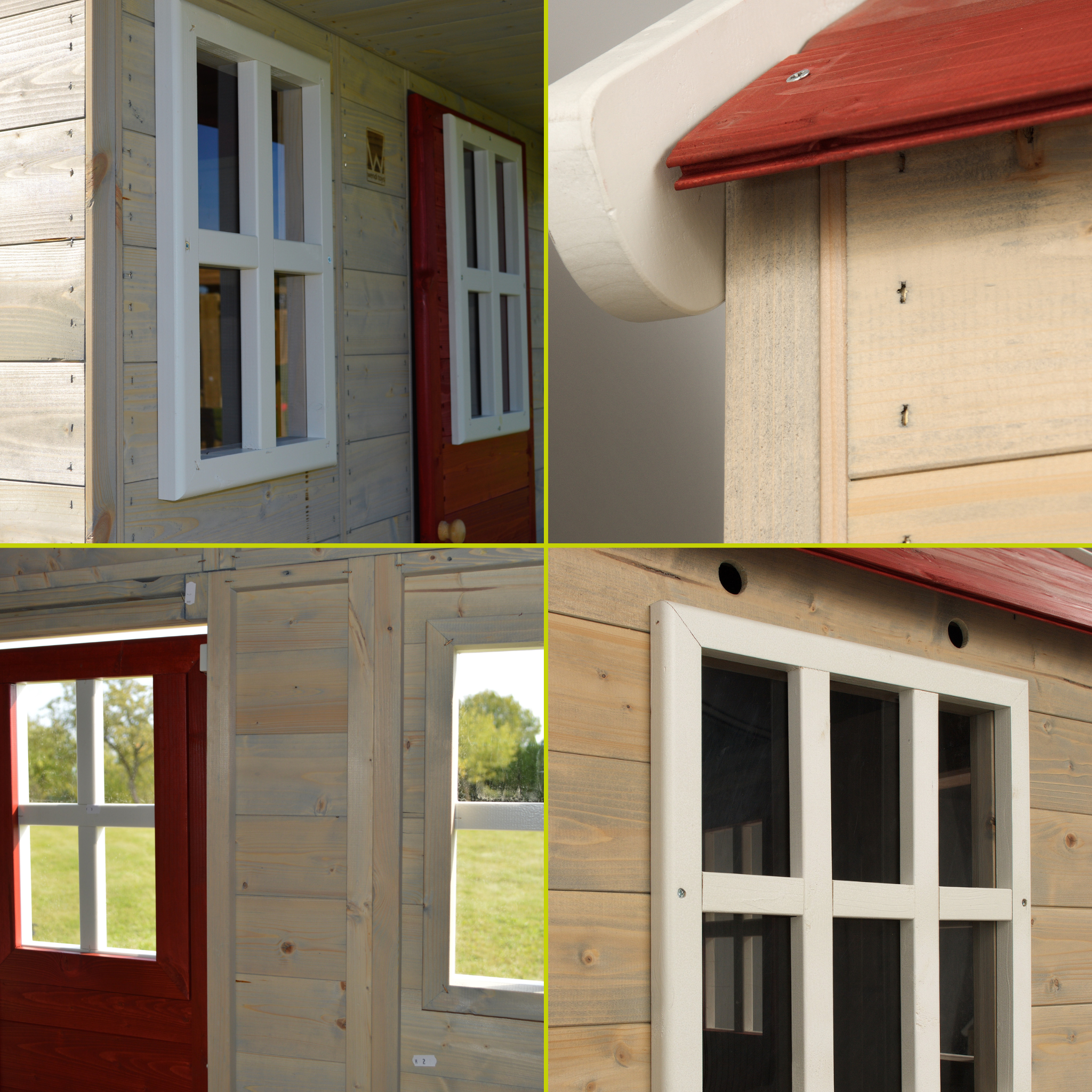 M30R-GK Nordic Adventure House with Platform, Slide and Double Swing + Gym & Kitchen Attachment